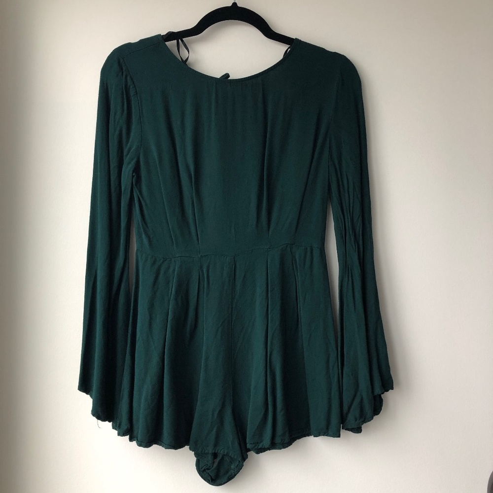 Preloved Forest Green Romper